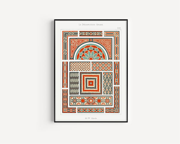 Émile Prisse d'Avennes — Plate 82, La Décoration Arabe | Ornament Plate Print