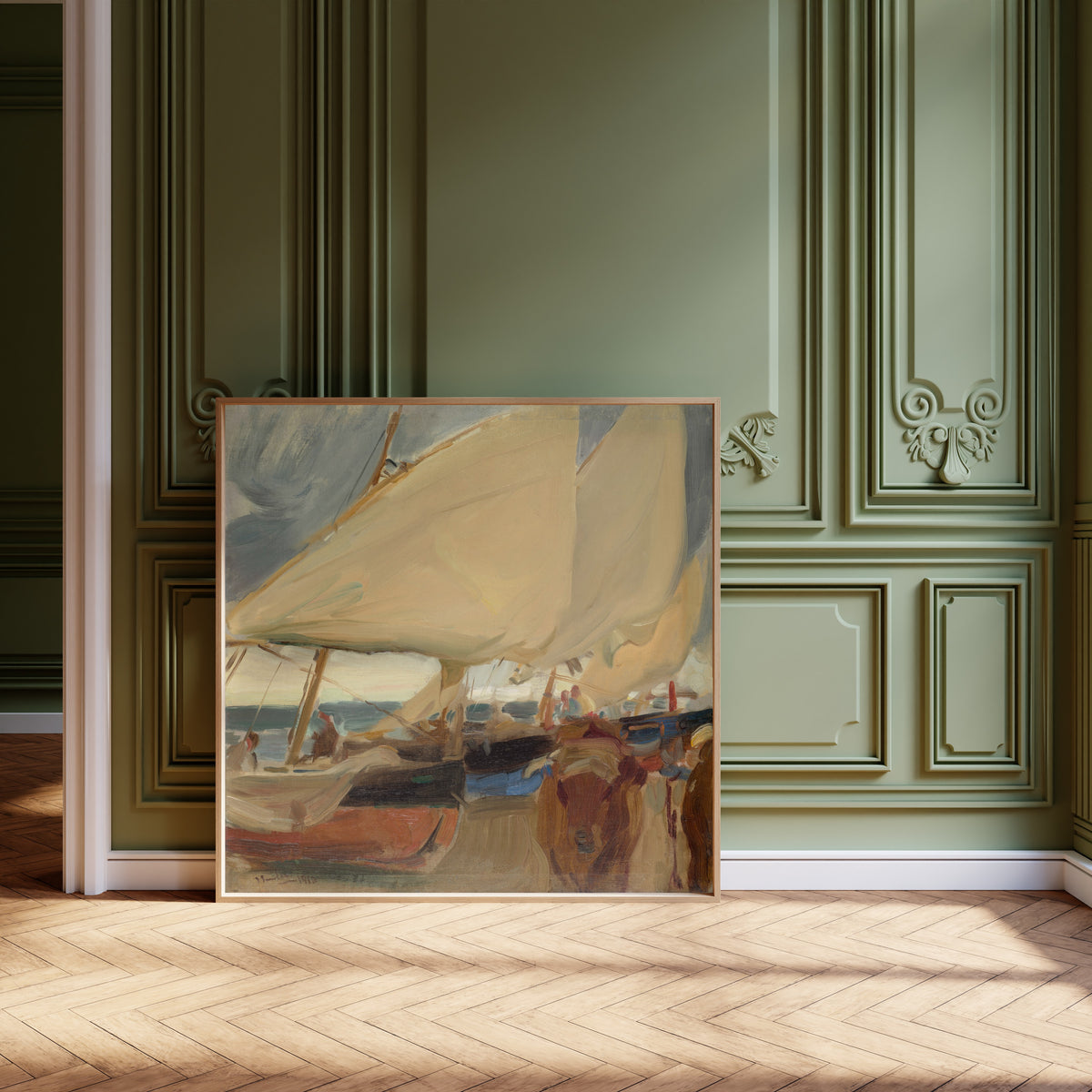 Joaquín Sorolla — Playa de Valencia (Oxen and Sails) | Fine Art Print