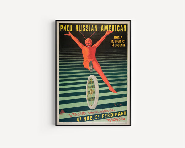 Leonetto Cappiello — Pneu Russian American | Vintage Poster Print