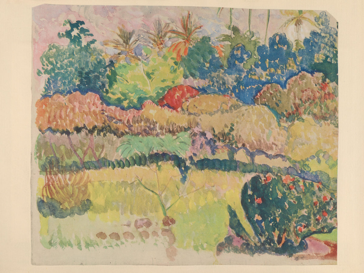 Paul Gauguin — Polynesian Landscape with a Flowering Shrub | Fine Art Print