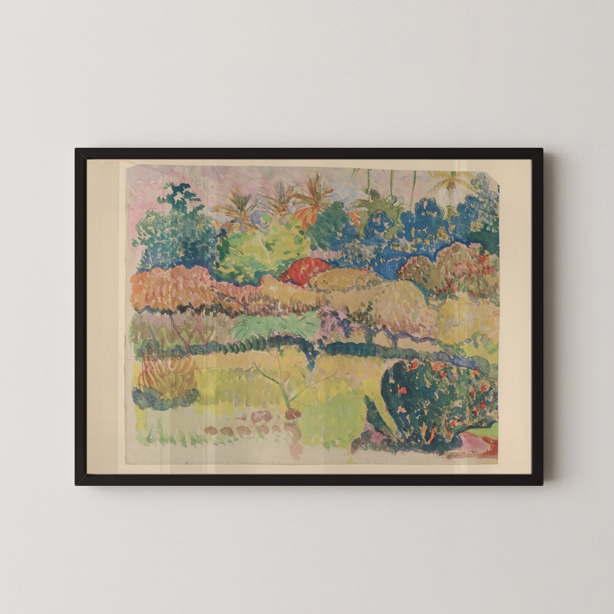 Paul Gauguin — Polynesian Landscape with a Flowering Shrub | Fine Art Print