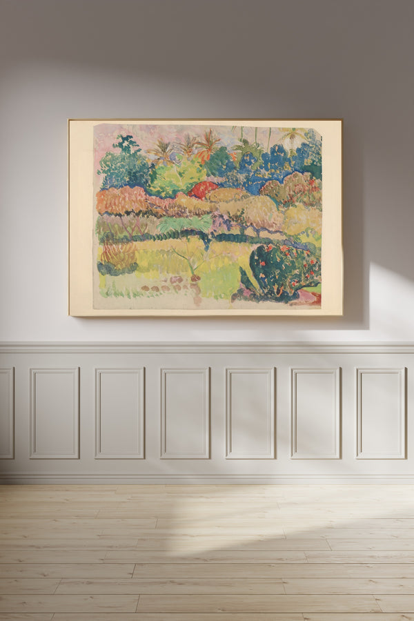 Paul Gauguin — Polynesian Landscape with a Flowering Shrub | Fine Art Print