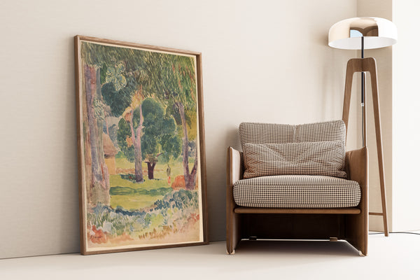 Paul Gauguin — Polynesian Landscape with the Figure of a Woman | Fine Art Print