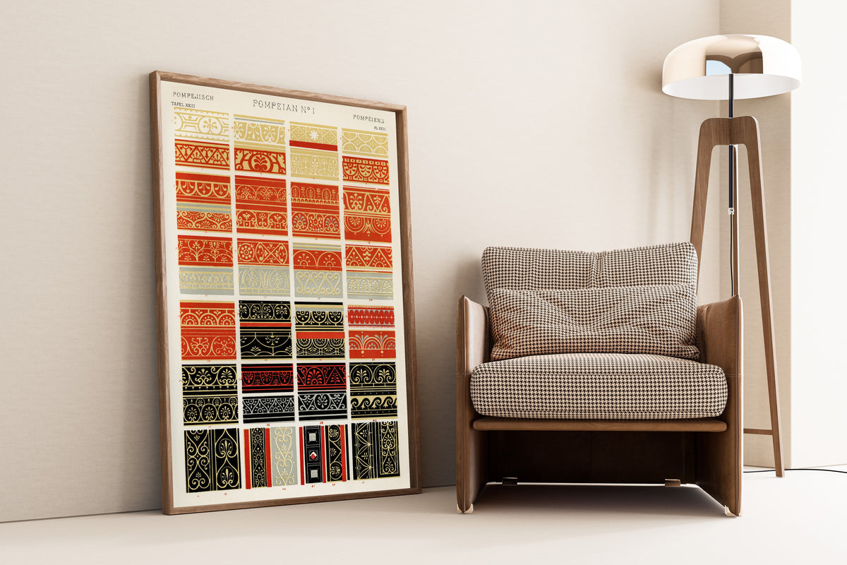 Owen Jones — Pompeian No. 1 | Grammar of Ornament Design Print