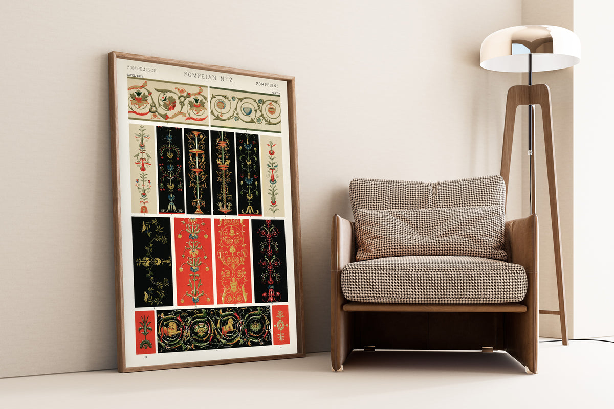 Owen Jones — Pompeian No. 2 | Grammar of Ornament Design Print
