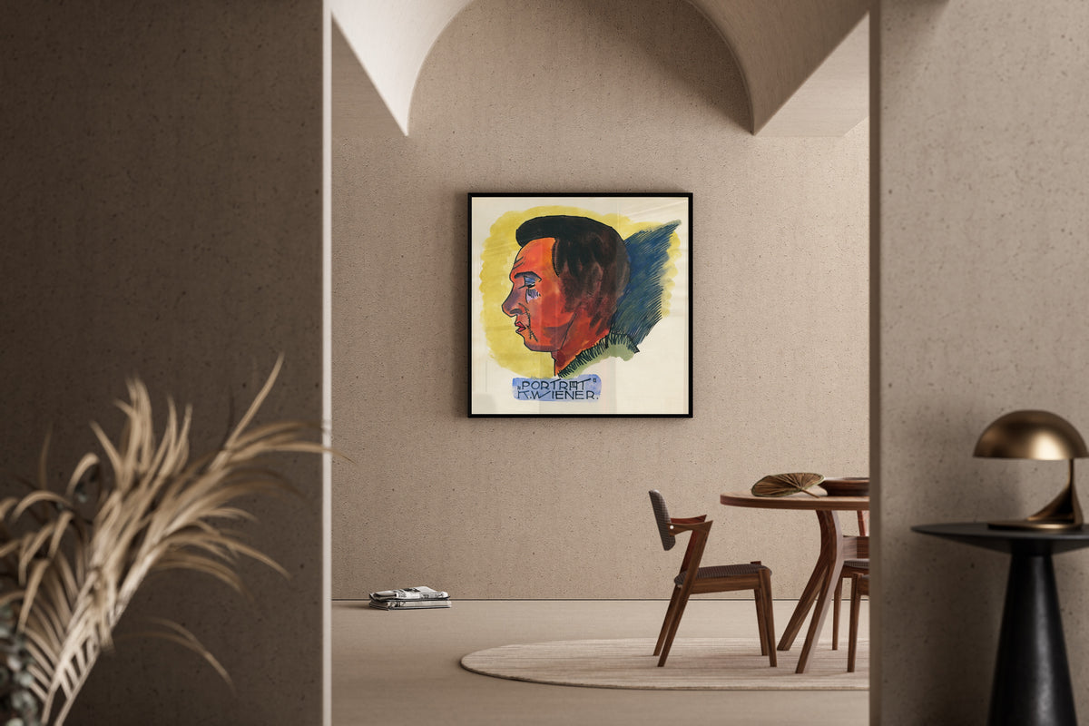 Karl Wiener — Porträt (Portrait in Profile) | Expressionist Art Print