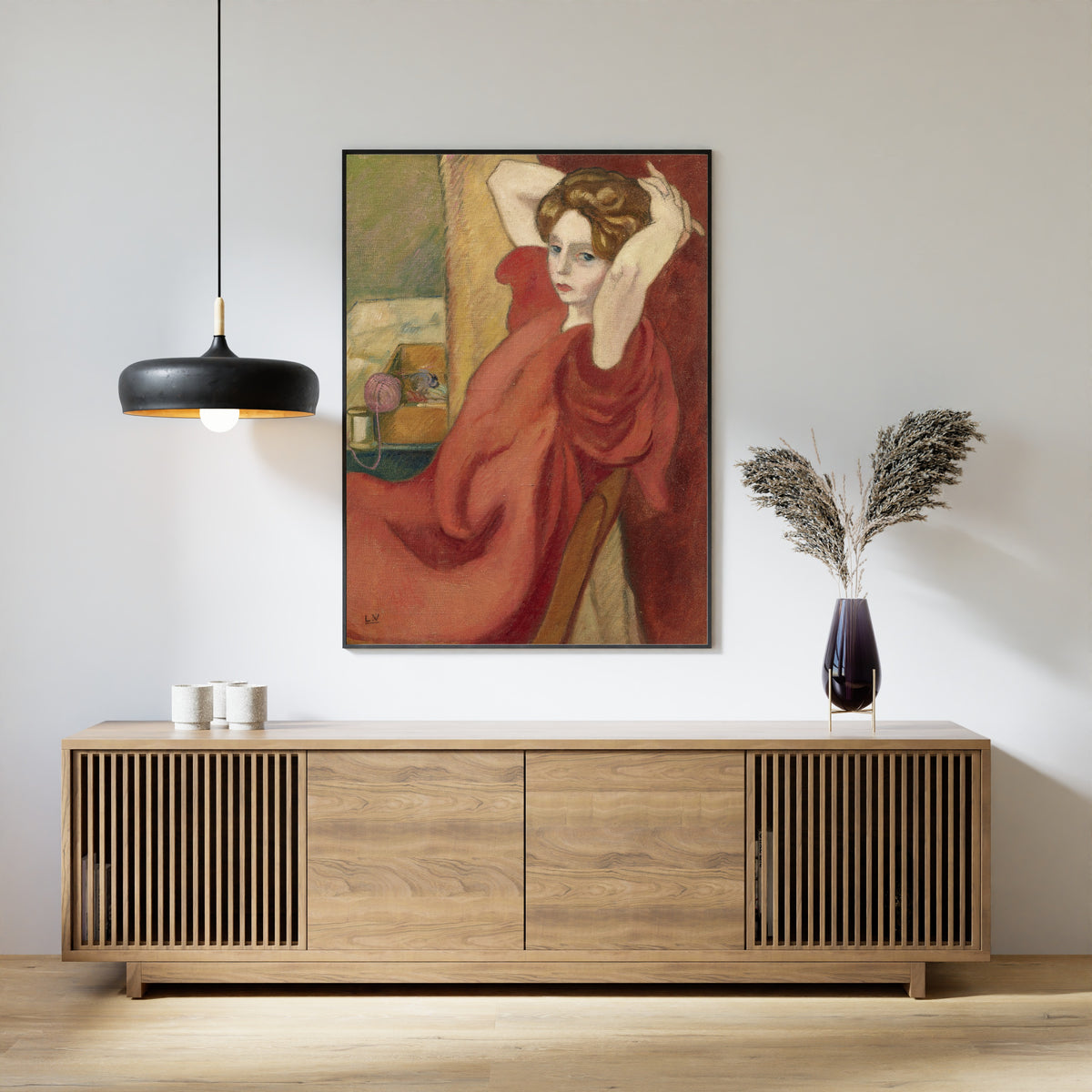 Louis Valtat — Portrait de Mme Valtat, les mains derrière la tête | Fine Art Print