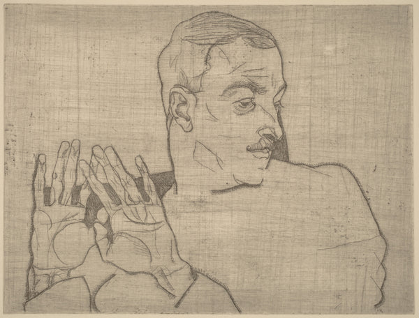 Egon Schiele — Portrait of Arthur Roessler | Expressionist Fine Art Print