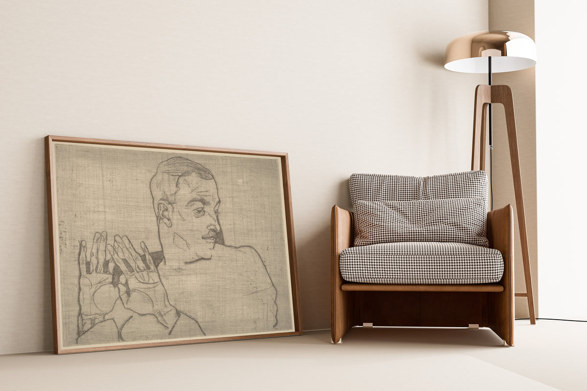 Egon Schiele — Portrait of Arthur Roessler | Expressionist Fine Art Print
