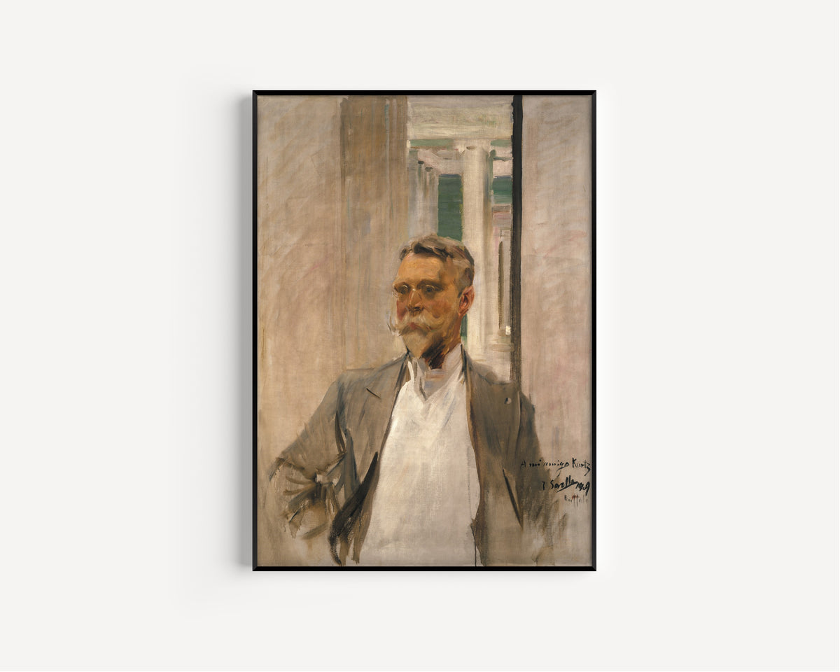 Joaquín Sorolla — Portrait of Charles M. Kurtz, Founding Director, Albright Art Gallery | Fine Art Print