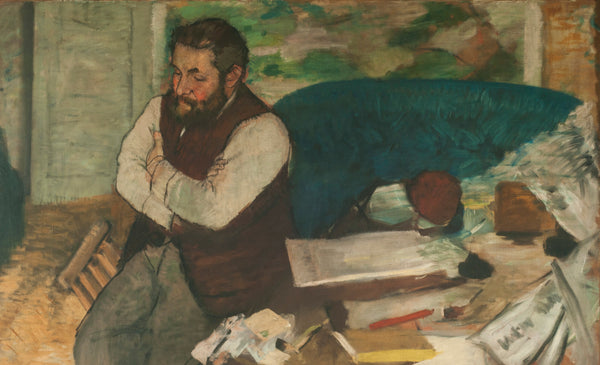 Edgar Degas — Portrait of Diego Martelli | Fine Art Print