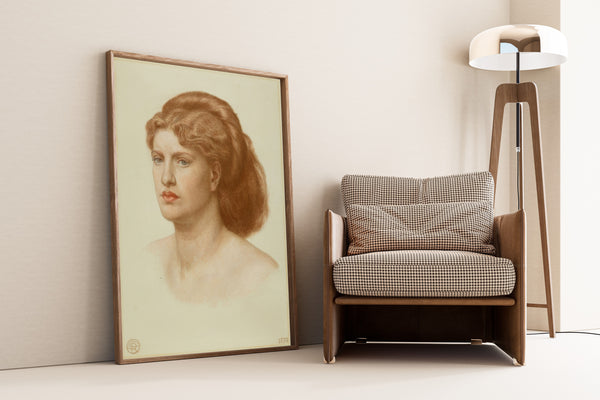 Dante Gabriel Rossetti — Portrait of Fanny Cornforth, Head and Shoulders | Pre-Raphaelite Art Print