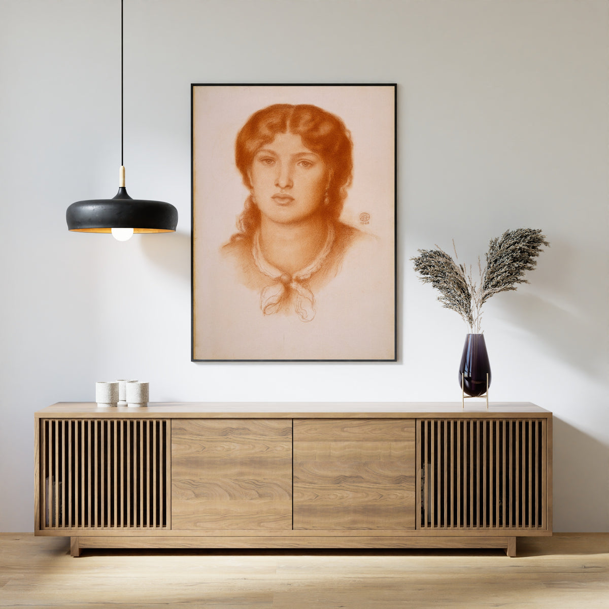 Dante Gabriel Rossetti — Portrait of Fanny Cornforth | Pre-Raphaelite Art Print
