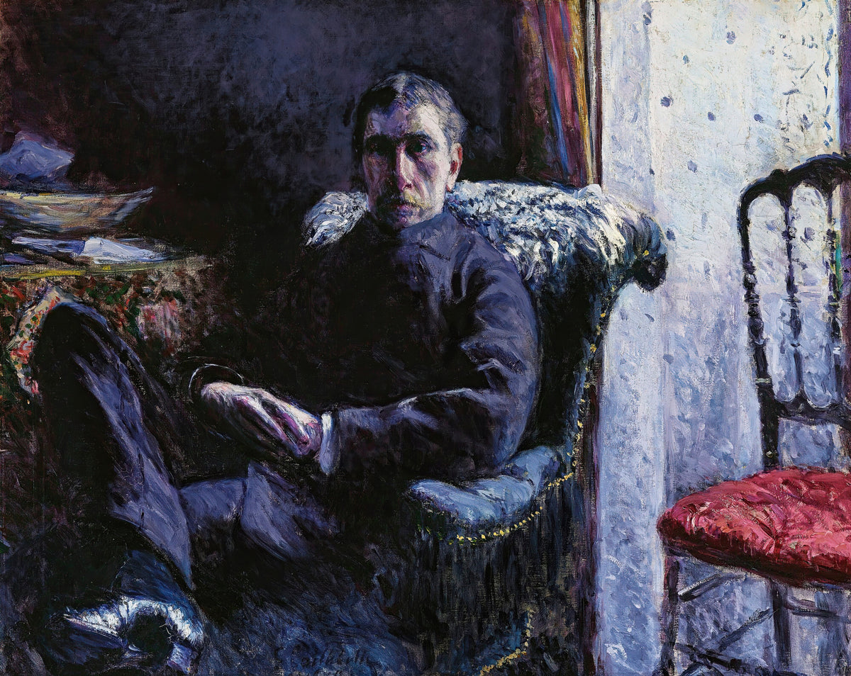 Gustave Caillebotte — Portrait of Georges Roman | Fine Art Print