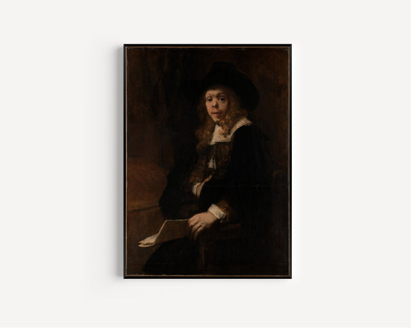 Rembrandt van Rijn — Portrait of Gerard de Lairesse | Fine Art Print