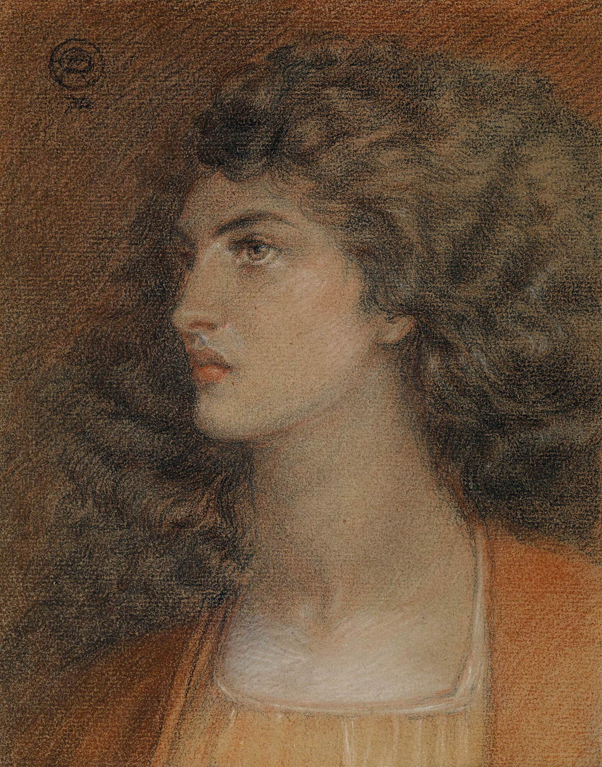 Dante Gabriel Rossetti — Portrait of Miss Herbert | Pre-Raphaelite Art Print
