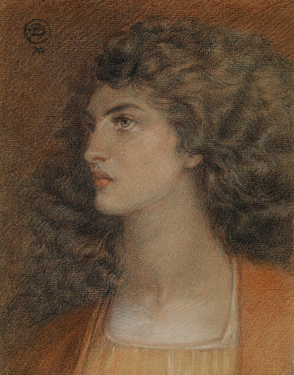 Dante Gabriel Rossetti — Portrait of Miss Herbert | Pre-Raphaelite Art Print