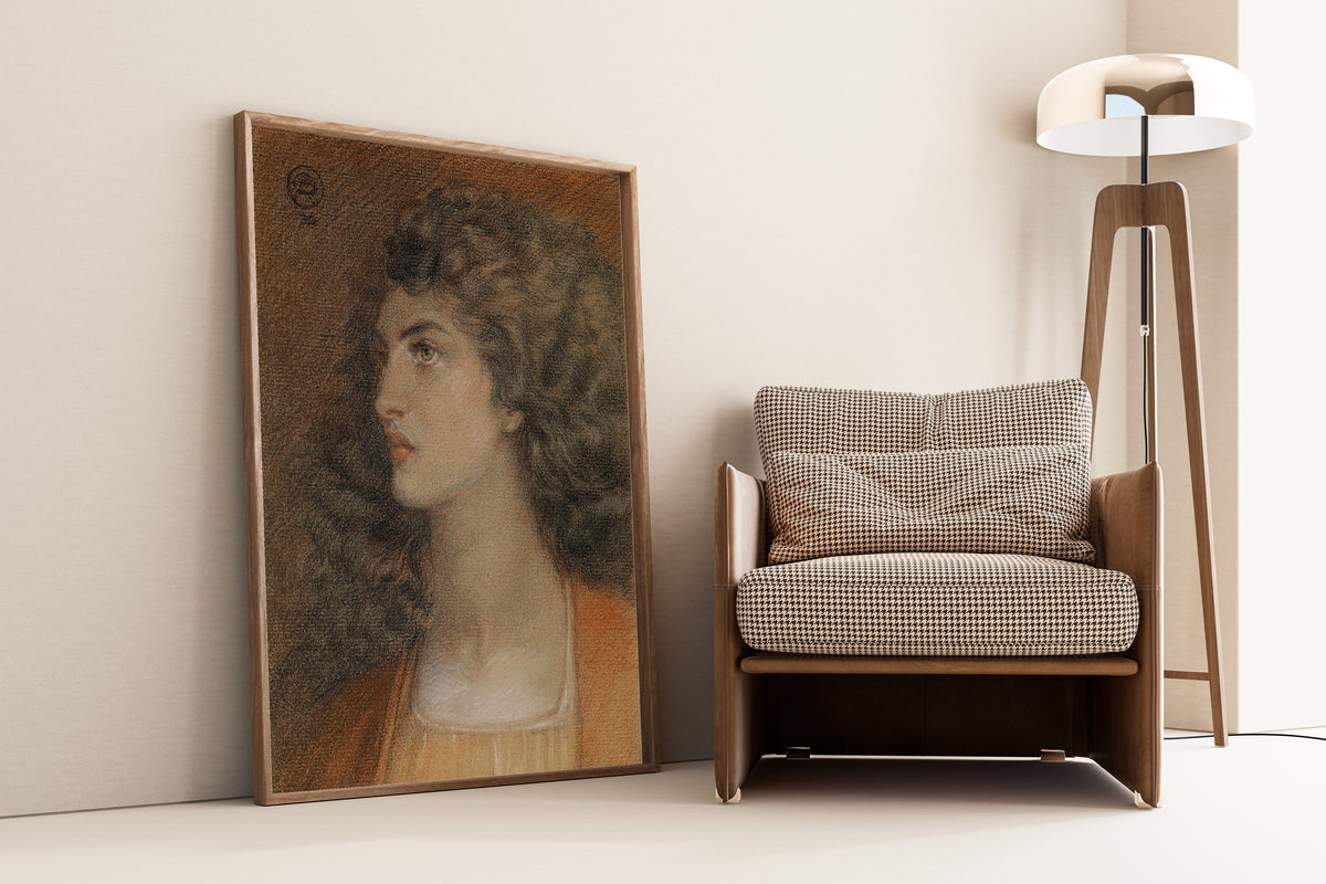 Dante Gabriel Rossetti — Portrait of Miss Herbert | Pre-Raphaelite Art Print
