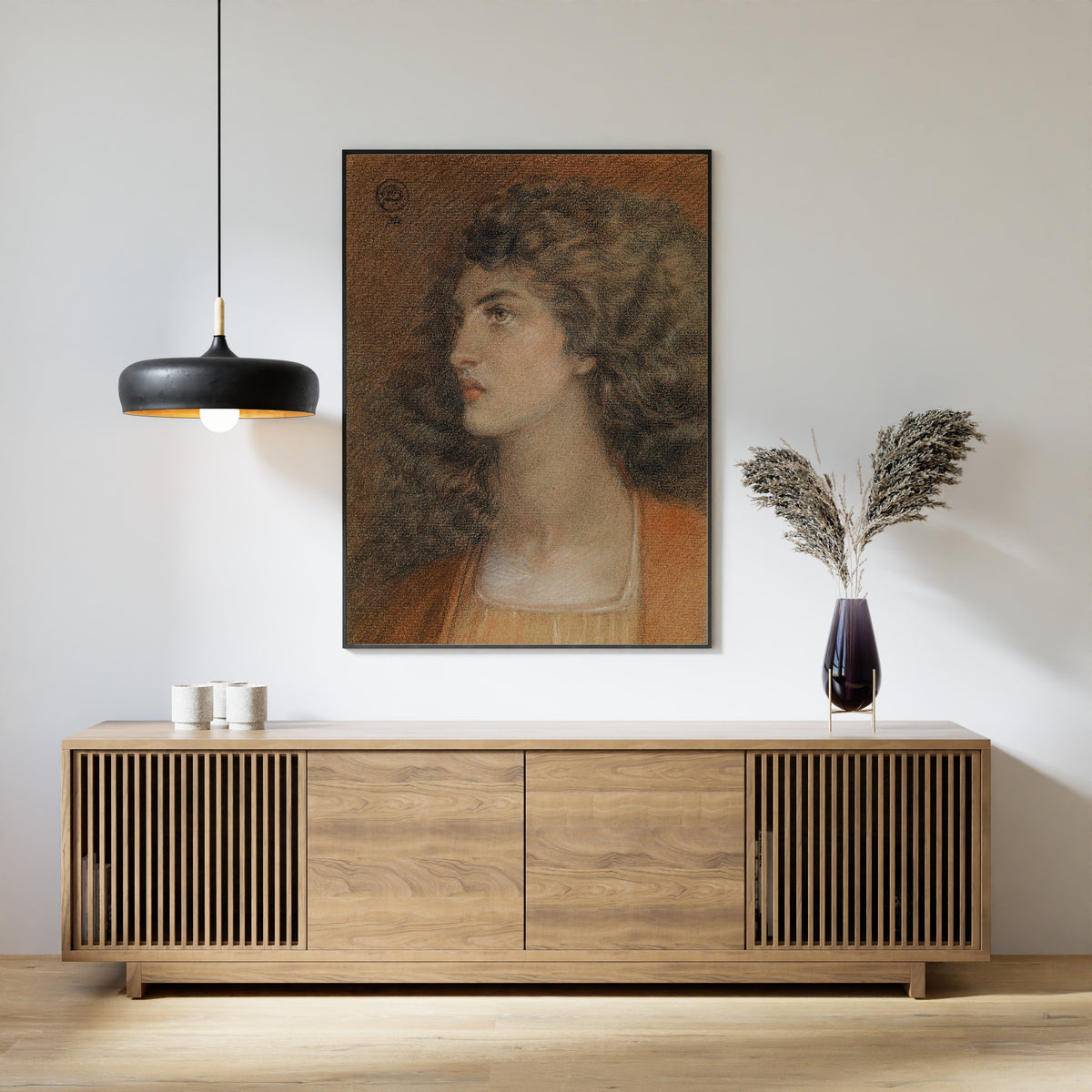 Dante Gabriel Rossetti — Portrait of Miss Herbert | Pre-Raphaelite Art Print
