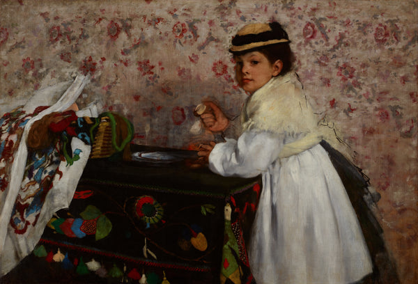 Edgar Degas — Portrait of Mlle. Hortense Valpinçon | Fine Art Print