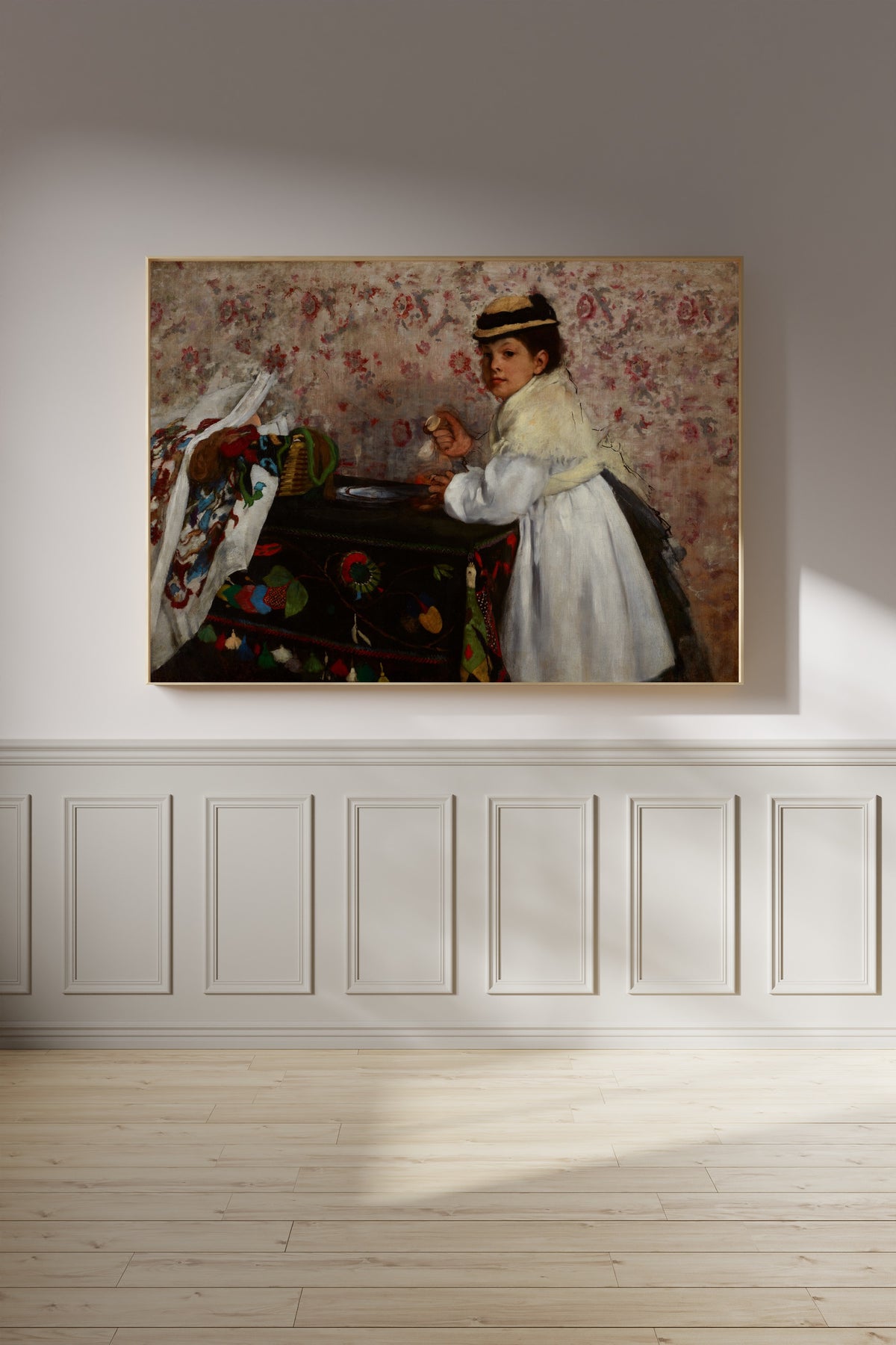 Edgar Degas — Portrait of Mlle. Hortense Valpinçon | Fine Art Print