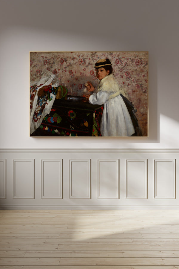 Edgar Degas — Portrait of Mlle. Hortense Valpinçon | Fine Art Print