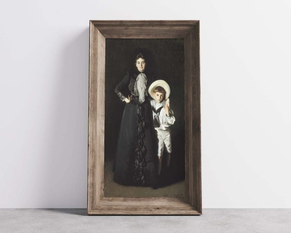 John Singer Sargent — Portrait of Mrs. Edward L. Davis and Her Son, Livingston Davis | Fine Art Print