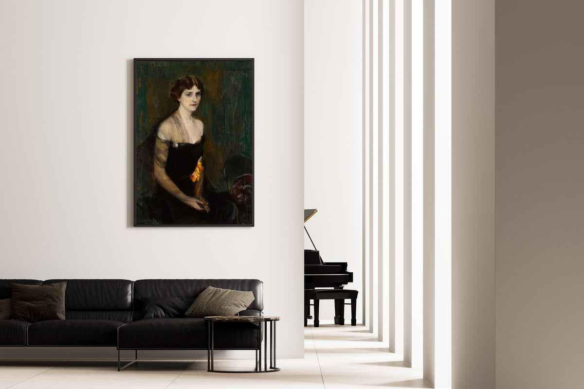 Joaquín Sorolla — Portrait of Mrs. Orville E. Babcock | Fine Art Print