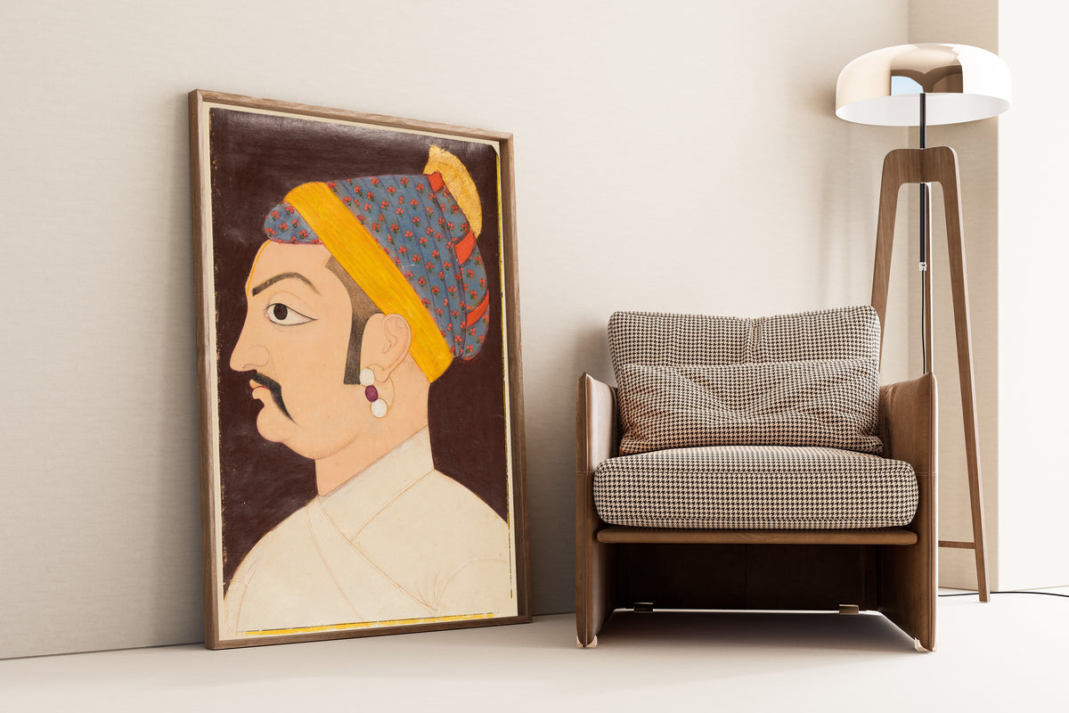 Marwar (Jodhpur) school — Portrait of Rao Shiv Singh Chandrawat | Indian Miniature Painting Print