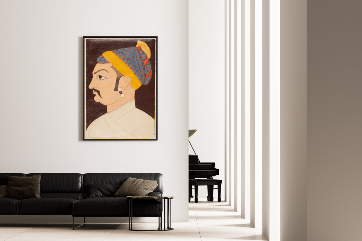 Marwar (Jodhpur) school — Portrait of Rao Shiv Singh Chandrawat | Indian Miniature Painting Print