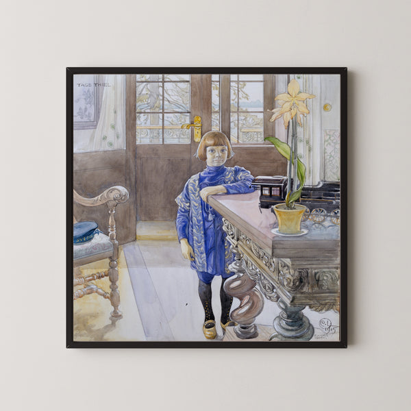 Carl Larsson — Portrait of Tage Thiel | Swedish Watercolour Print