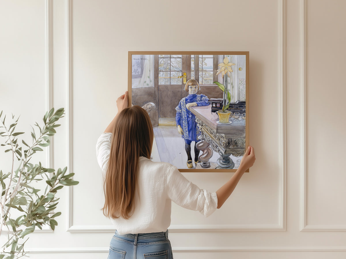 Carl Larsson — Portrait of Tage Thiel | Swedish Watercolour Print