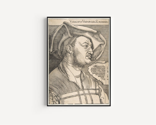Albrecht Dürer — Portrait of Ulrich Varnbuler | Woodcut Print