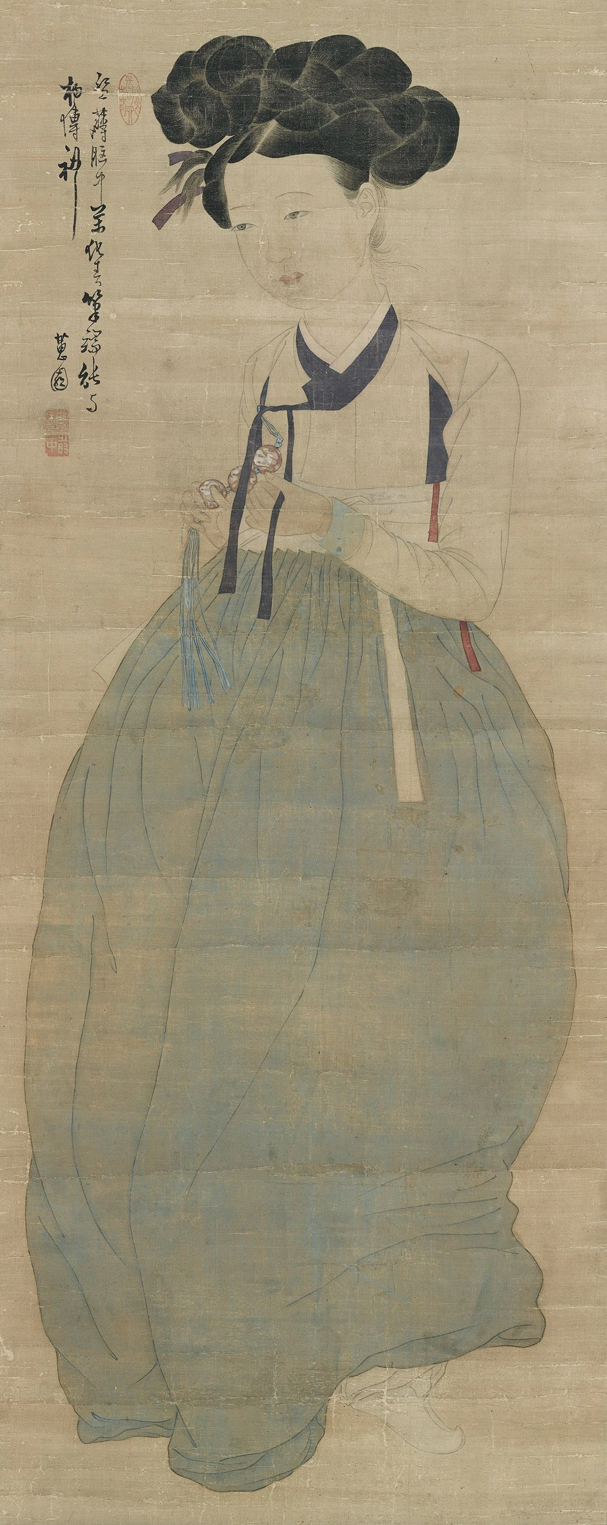 Sin Yun-bok (Hyewon) — Portrait of a Beauty | Korean Painting Art Print