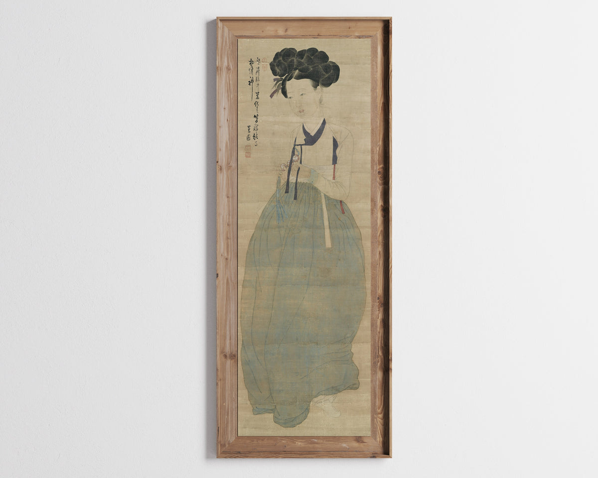 Sin Yun-bok (Hyewon) — Portrait of a Beauty | Korean Painting Art Print