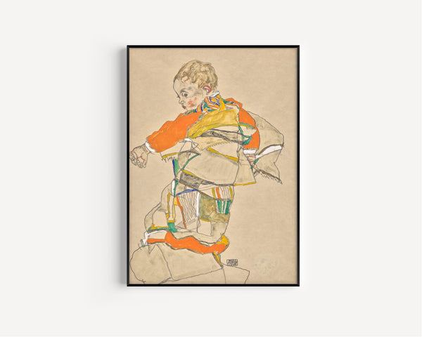 Egon Schiele — Portrait of a Child (Anton Peschka Jr.) | Expressionist Fine Art Print