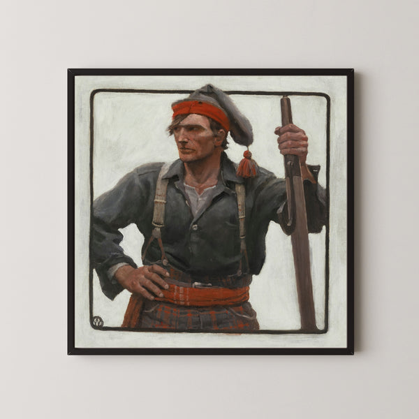 N. C. Wyeth — Portrait of a Lumberjack | Illustration Art Print