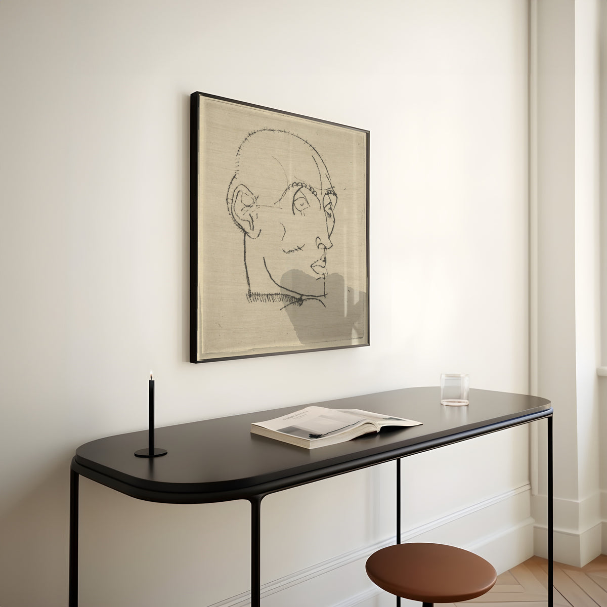 Egon Schiele — Portrait of a Man | Drypoint Print
