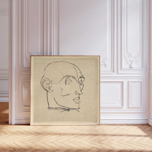 Egon Schiele — Portrait of a Man | Drypoint Print