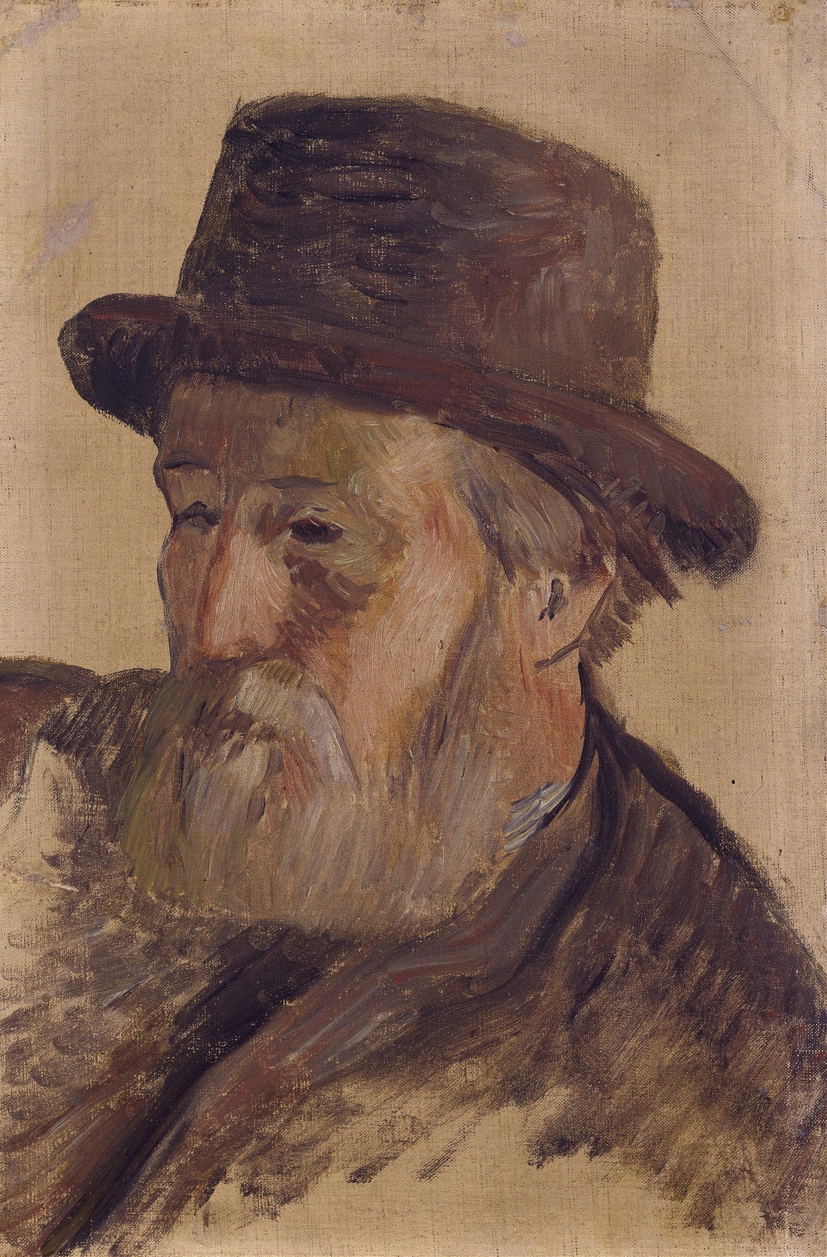 Paul Gauguin — Portrait of a Man in a Brown Hat | Fine Art Print