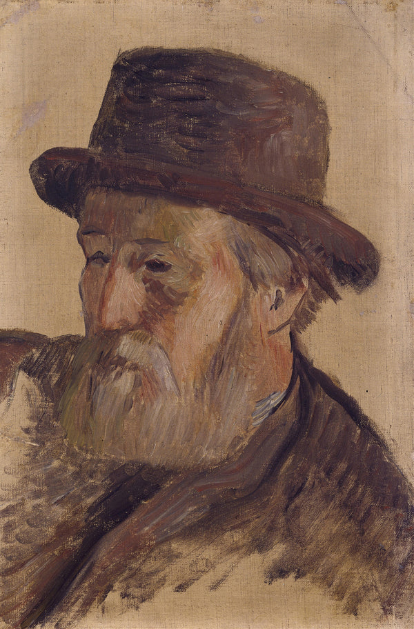 Paul Gauguin — Portrait of a Man in a Brown Hat | Fine Art Print