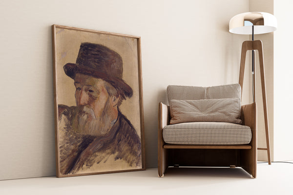 Paul Gauguin — Portrait of a Man in a Brown Hat | Fine Art Print
