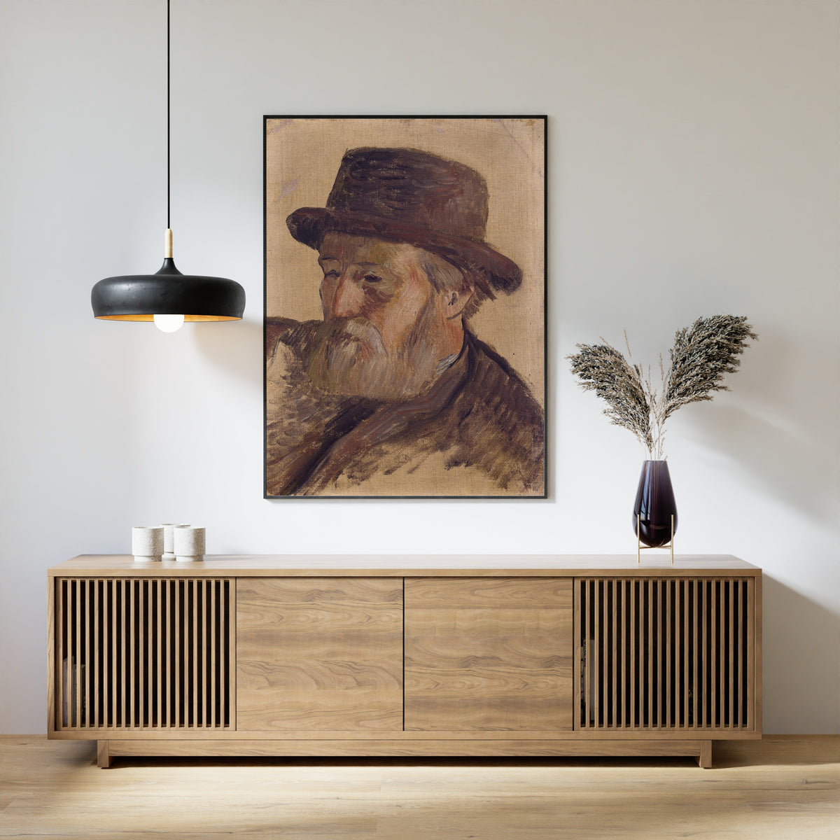 Paul Gauguin — Portrait of a Man in a Brown Hat | Fine Art Print