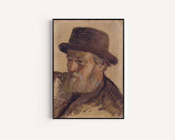 Paul Gauguin — Portrait of a Man in a Brown Hat | Fine Art Print