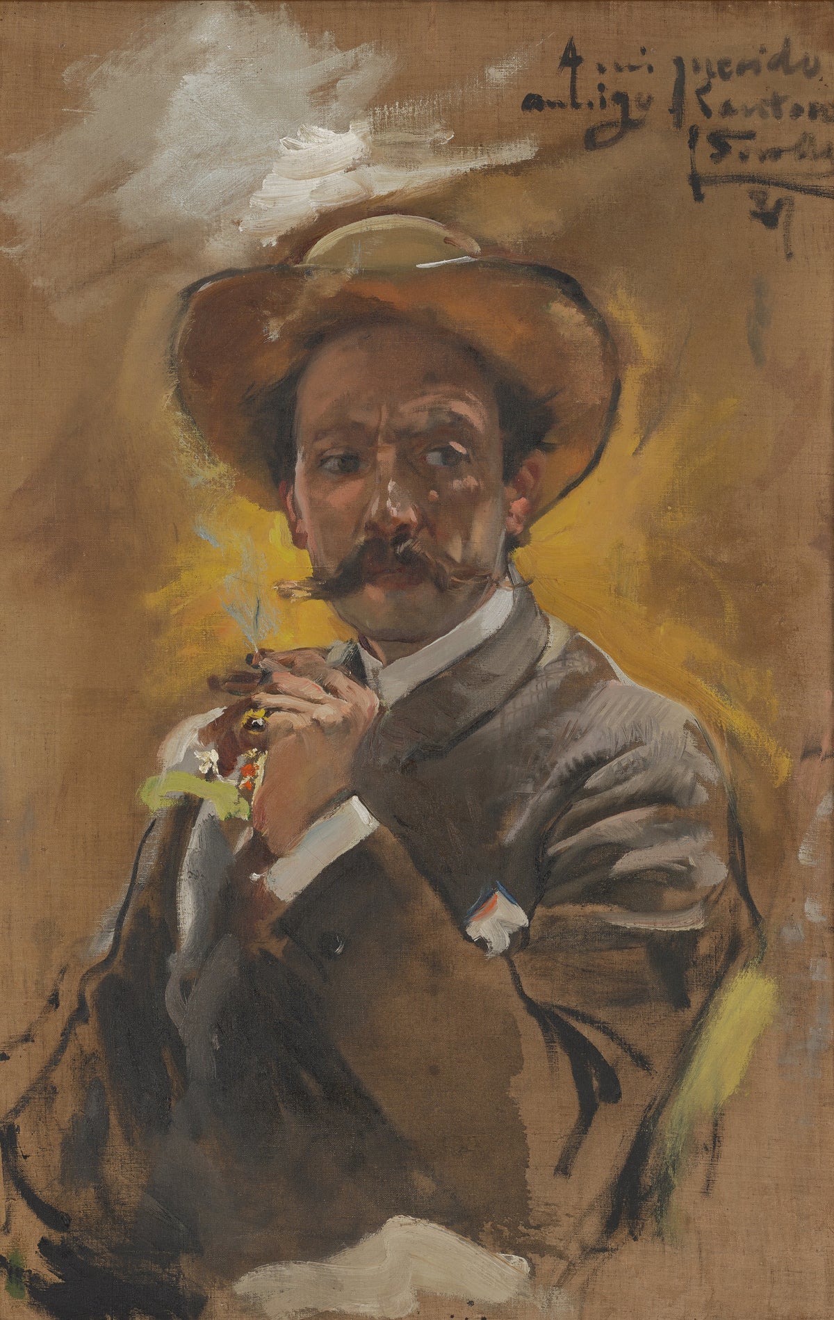 Joaquín Sorolla — Portrait of the Painter Francesco Santoro, Rome | Fine Art Print