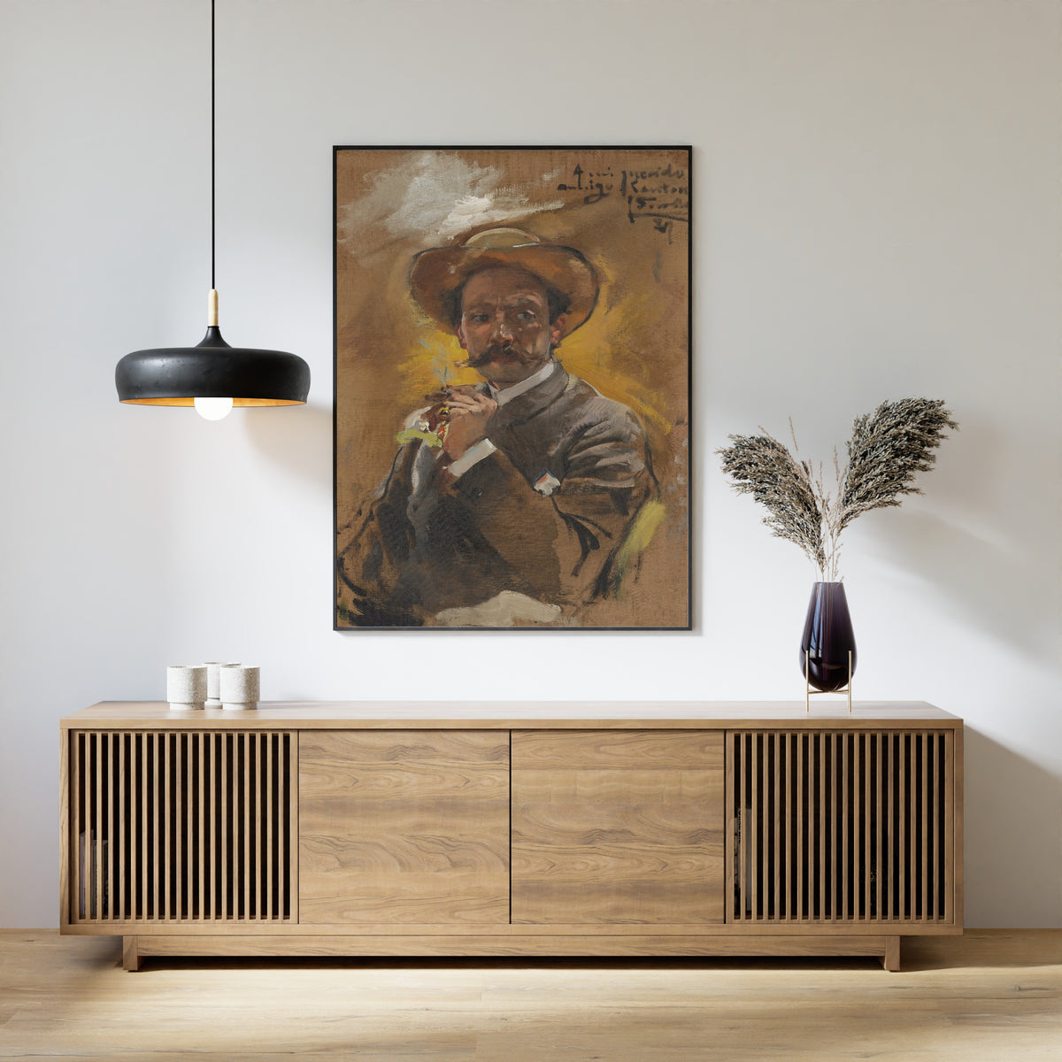 Joaquín Sorolla — Portrait of the Painter Francesco Santoro, Rome | Fine Art Print