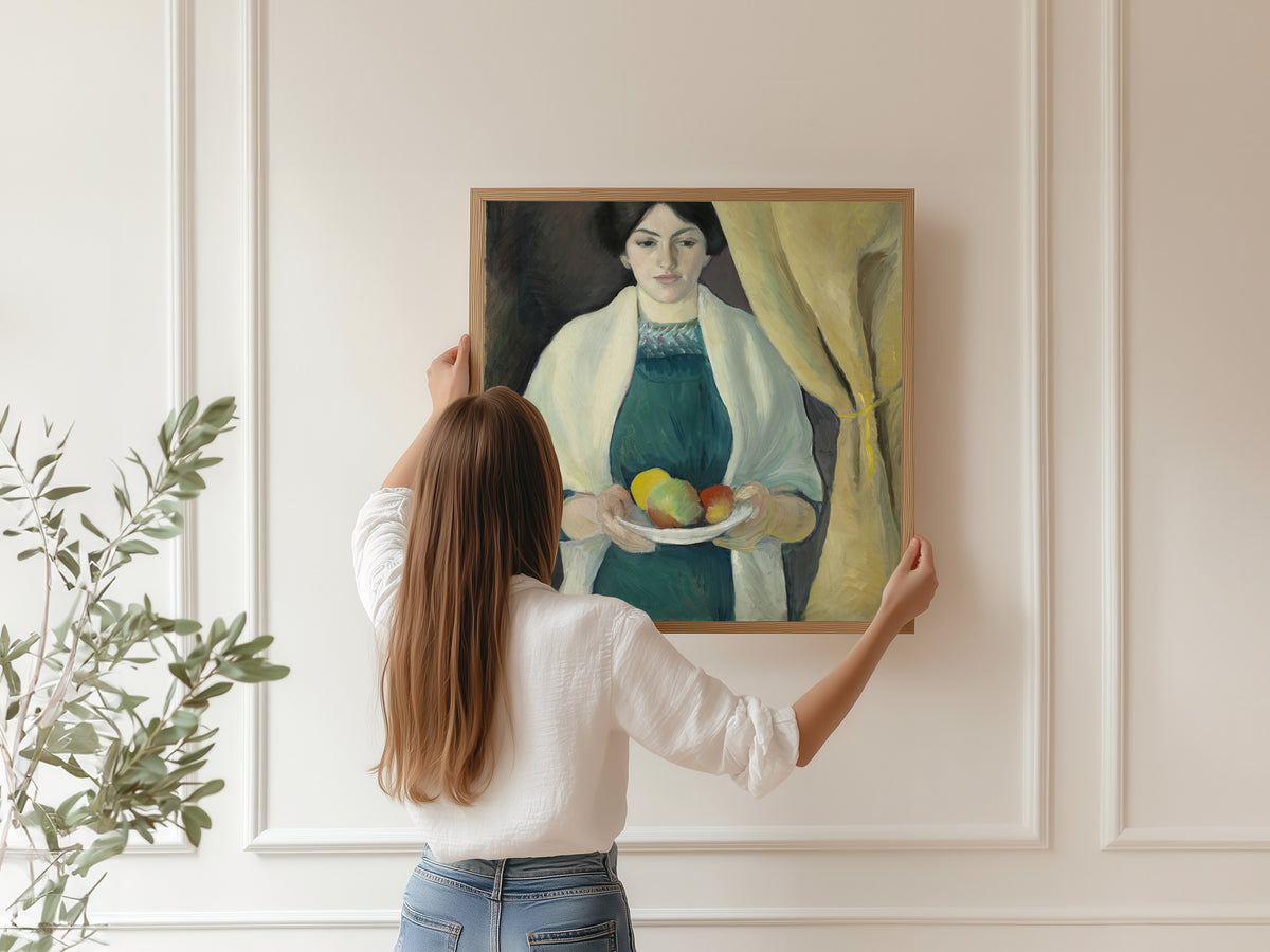 August Macke — Portrait with Apples | Expressionist Fine Art Print