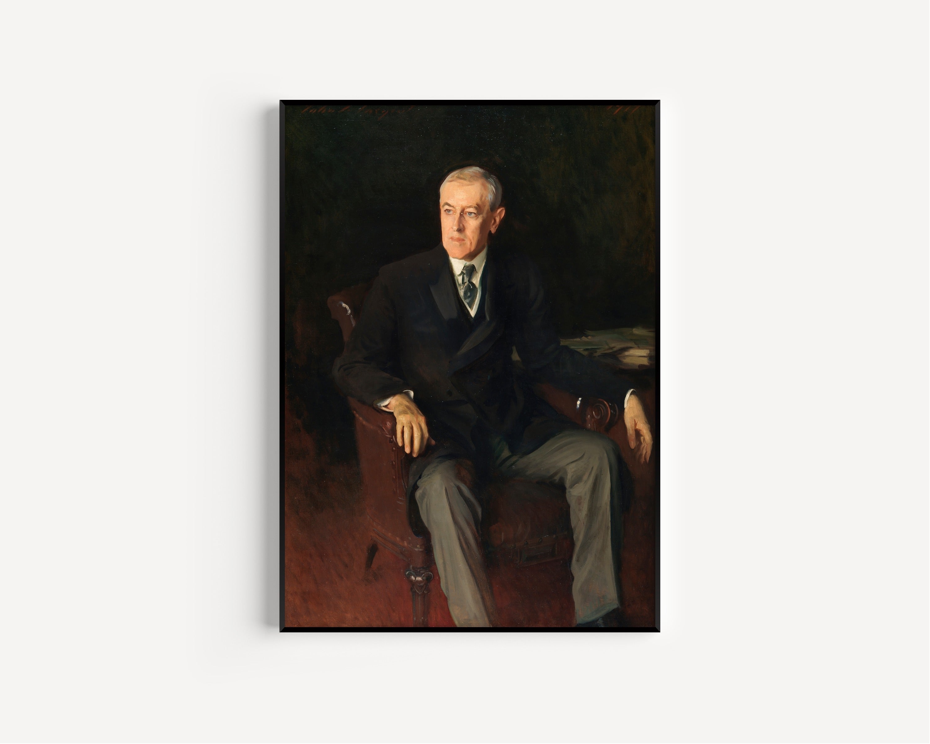 John Singer Sargent — Portrait of Woodrow Wilson | Fine Art Print