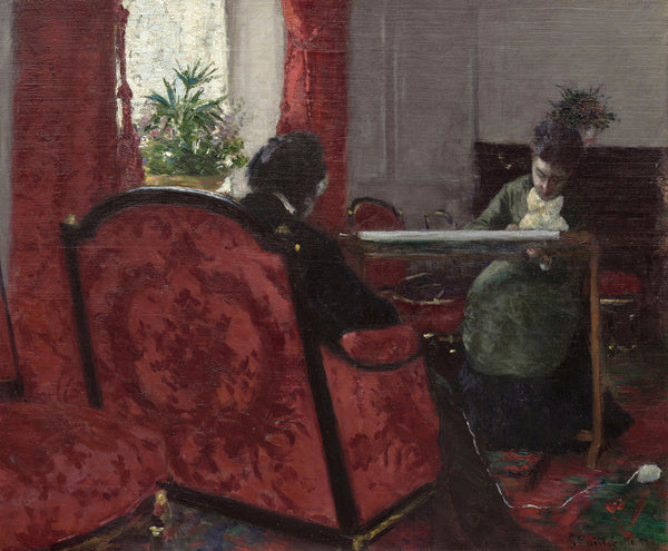 Gustave Caillebotte — Portraits dans un intérieur (Portraits in an Interior) | Fine Art Print