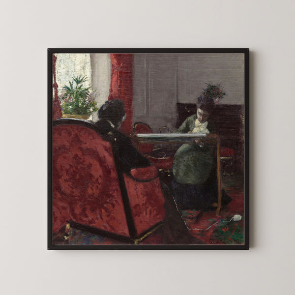 Gustave Caillebotte — Portraits dans un intérieur (Portraits in an Interior) | Fine Art Print